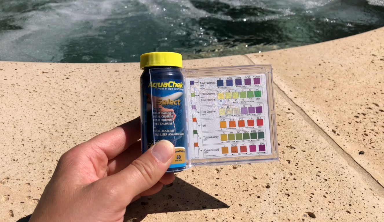 Comprehensive pool inspection with testing supplies in San Leandro, CA